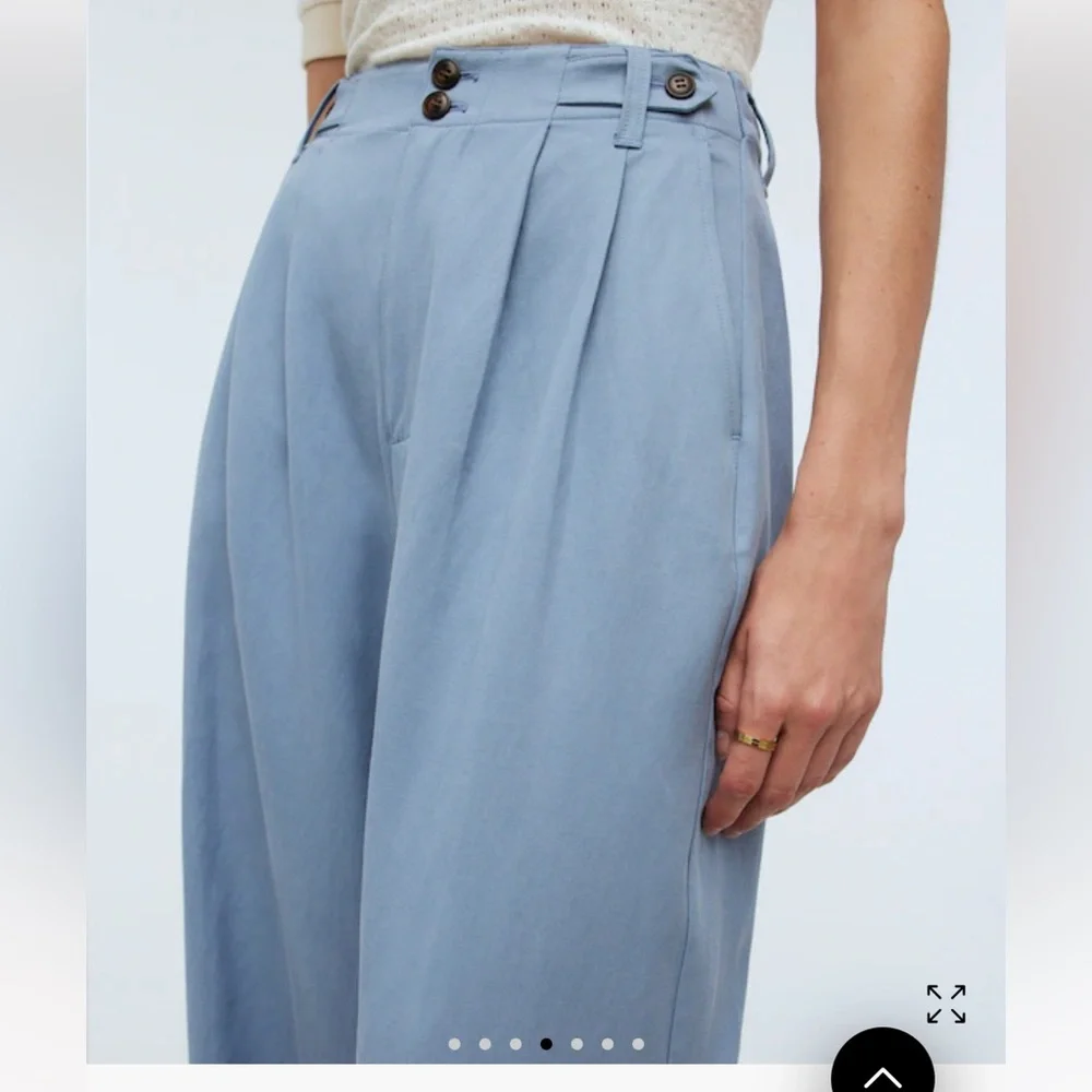 Madewell Harlow Wide-Leg Pant - Stonewash Blue 00 NWT - Picture 5 of 6